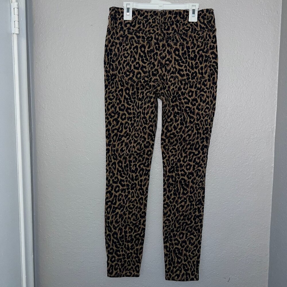 J Crew Women 9" Hight Rise Skinny Jeans Cheetah Animal Print - Picture 3 of 7